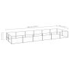 Dog Kennel Silver 129.2 ft¬≤ Steel