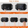 Wireless GPS Dog Fence Rechargeable Waterproof Electric Dog Collar 98-3280FT Adjustable Radius Pet Containment System Outdoor for Large Medium Dogs