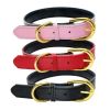 Genuine Leather Dog Collar; Wide Dog Collar; Soft Padded Breathable Adjustable Tactical Waterproof Pet Collar