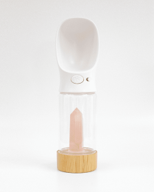 Urban Oasis - Crystal Infused Pet Water Bottle (Crystal: Rose Quartz)