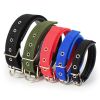 Pet Collar Simple Solid Color Dog Collar Leather Lining Adjustable Small Dog Collar Bichon Labrador Medium To Large Dog Collar