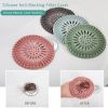 Round Silicone Drain Hair Catcher Drain Cover Hair Trap Kitchen Sink Strainer Bathroom Shower Bath Stopper Filter For Kitchen